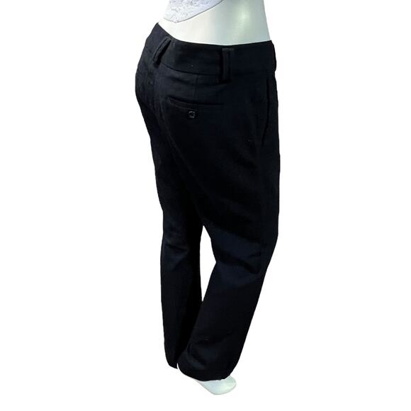 Banana Republic Women's Black Wool Dress Pants Size 10 Cuffed Bootcut Career Y2K - Picture 14 of 16